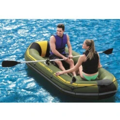 BATEAU GONFLABLE BESTWAY HYDRO FORCE + 2 RAMES + GONFLEUR -Minn Kota Soldes Magasin bateau gonflable bestway hydro force 2 rames gonfleur 3