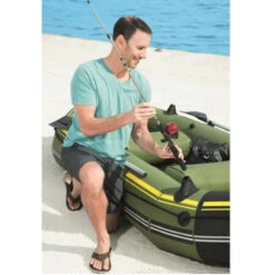 BATEAU GONFLABLE BESTWAY HYDRO FORCE + 2 RAMES + GONFLEUR -Minn Kota Soldes Magasin bateau gonflable bestway hydro force 2 rames gonfleur 4