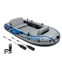 BATEAU GONFLABLE INTEX EXCURSION 4 + 2 AVIRONS + GONFLEUR 11 BATEAU GONFLABLE INTEX EXCURSION 4 + 2 AVIRONS + GONFLEUR -Minn Kota Soldes Magasin bateau gonflable intex excursion 4 2 avirons gonfleur 2
