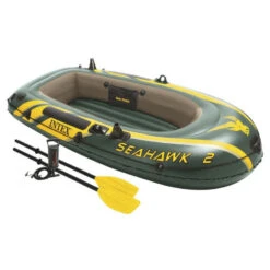 BATEAU GONFLABLE INTEX SEAHAWK 2 + 2 RAMES + GONFLEUR -Minn Kota Soldes Magasin bateau gonflable intex seahawk 2 2 rames gonfleur 3