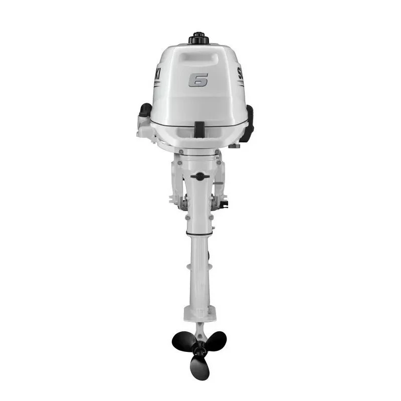 Moteur Hors-bord 4T SUZUKI 6 CV Arbre Court Blanc - SUZUKI 5 Moteur Hors-bord 4T SUZUKI 6 CV Arbre Court Blanc - SUZUKI – Image 4